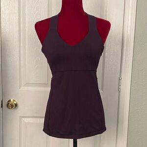 Lululemon Grape Purple Sleeveless Bra Top sz M